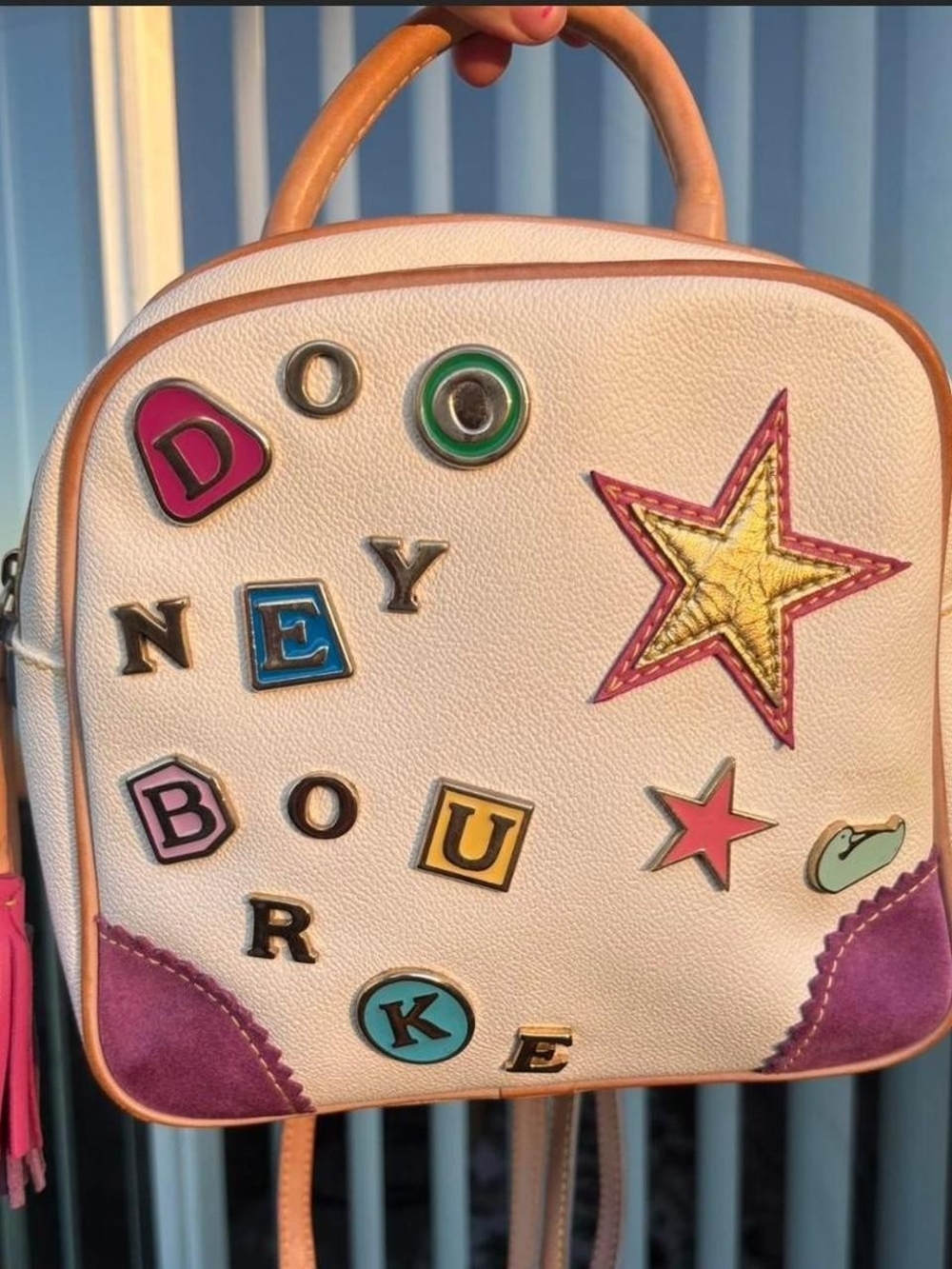 💜💕RARE Y2K Dooney & Bourke Lindsay Lohan Backpack Bag Purse Vintage #8💜💕